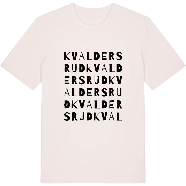 Kvaldersrud ordlek t-shirt – t-shirt från PinShirt