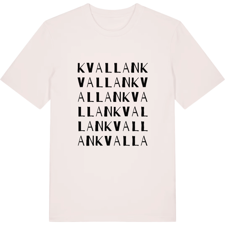 Kvallan ordlek t-shirt – t-shirt från PinShirt