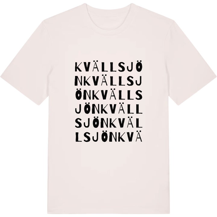 Kvällsjön ordlek t-shirt – t-shirt från PinShirt