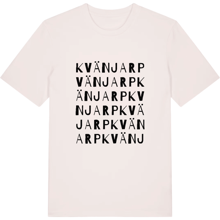 Kvänjarp ordlek t-shirt – t-shirt från PinShirt