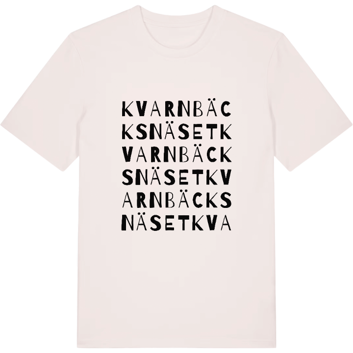 Kvarnbäcksnäset ordlek t-shirt – t-shirt från PinShirt