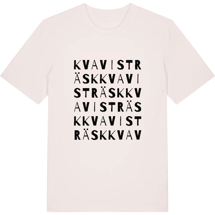 Kvavisträsk ordlek t-shirt – t-shirt från PinShirt