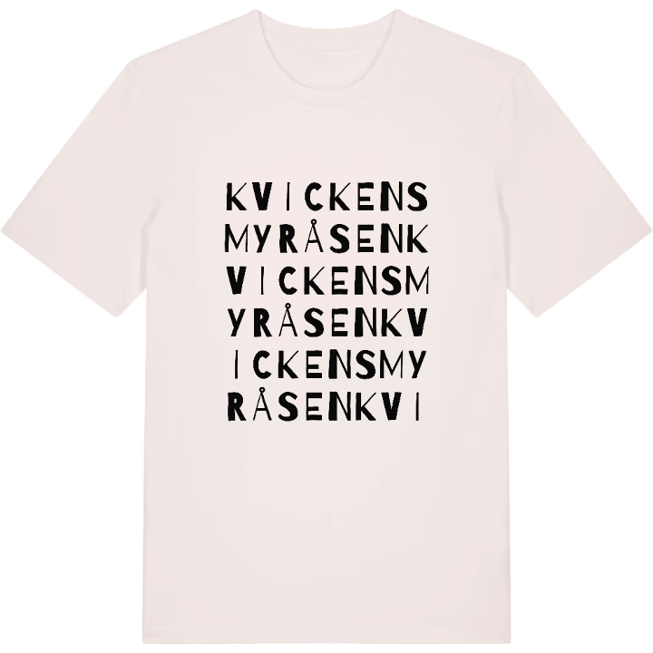 Kvickensmyråsen ordlek t-shirt – t-shirt från PinShirt
