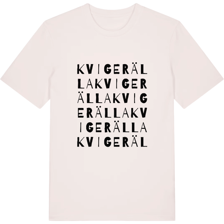 Kvigerälla ordlek t-shirt – t-shirt från PinShirt