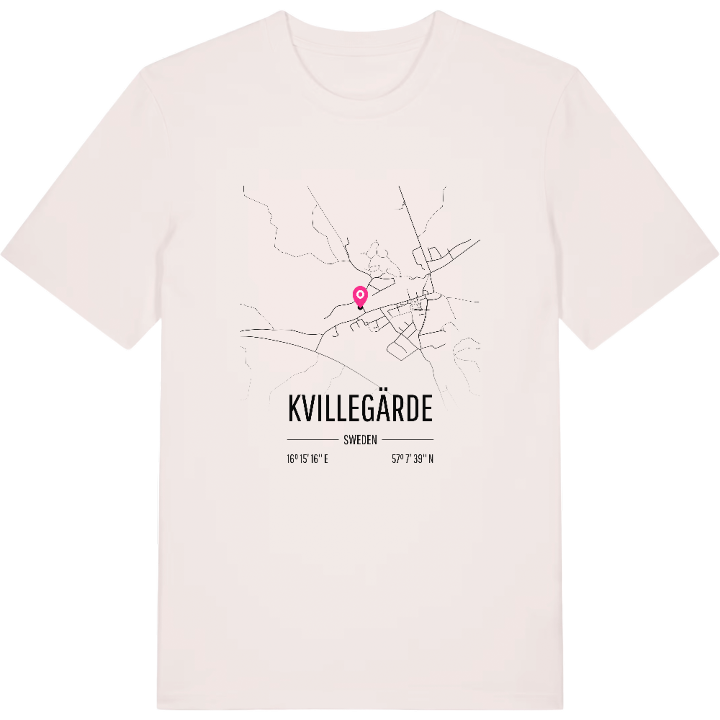 Kvillegärde karta t-shirt – t-shirt från PinShirt