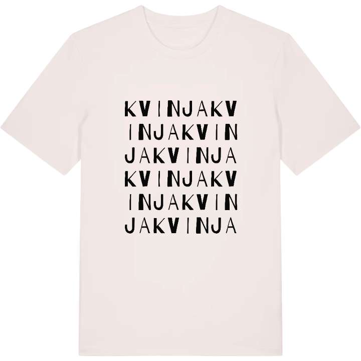 Kvinja ordlek t-shirt – t-shirt från PinShirt