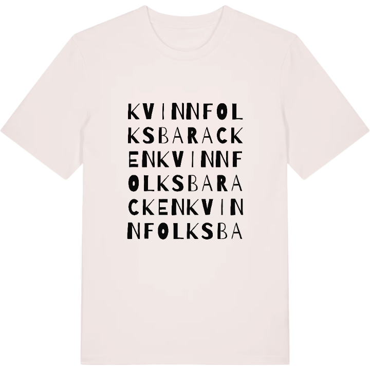 Kvinnfolksbaracken ordlek t-shirt – t-shirt från PinShirt