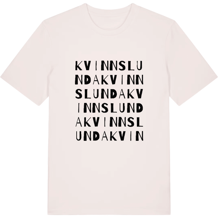 Kvinnslunda ordlek t-shirt – t-shirt från PinShirt