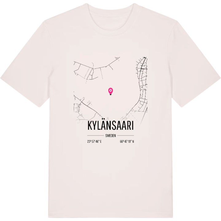 Kylänsaari karta t-shirt – t-shirt från PinShirt