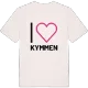 Jag älskar Kymmen t-shirt stort tryck