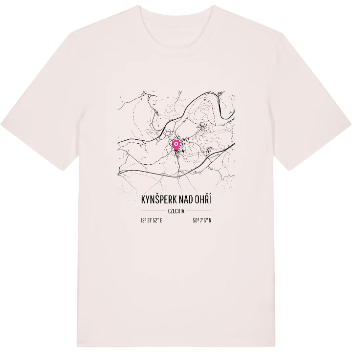 Kynšperk nad Ohří karta t-shirt – t-shirt från PinShirt