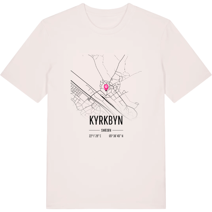 Kyrkbyn karta t-shirt – t-shirt från PinShirt