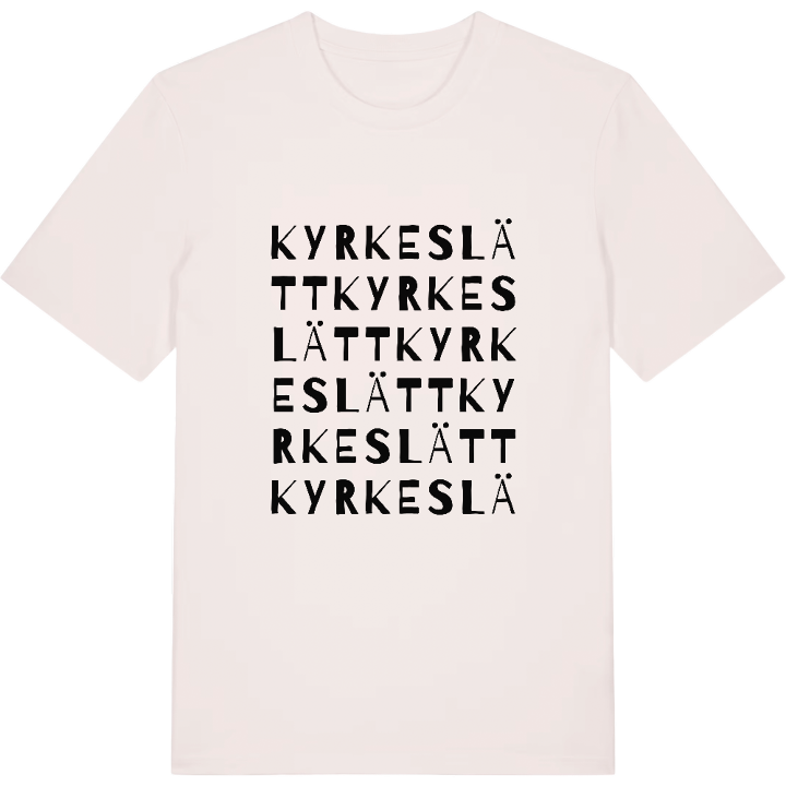Kyrkeslätt ordlek t-shirt – t-shirt från PinShirt