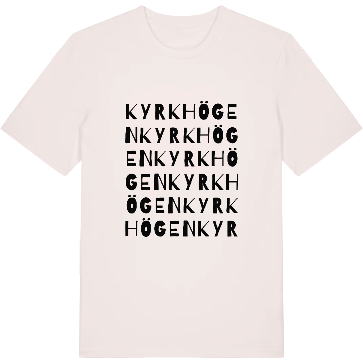 Kyrkhögen ordlek t-shirt – t-shirt från PinShirt