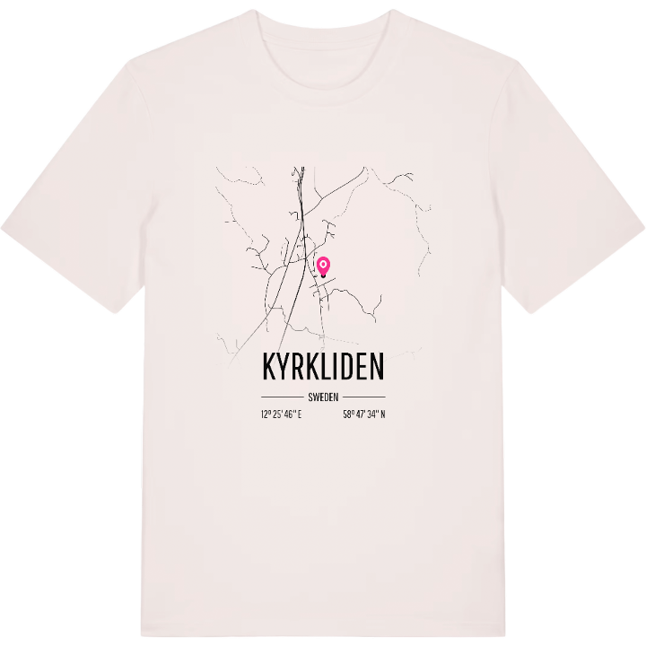 Kyrkliden karta t-shirt – t-shirt från PinShirt