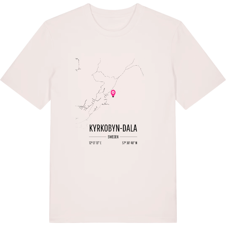Kyrkobyn-Dala karta t-shirt – t-shirt från PinShirt