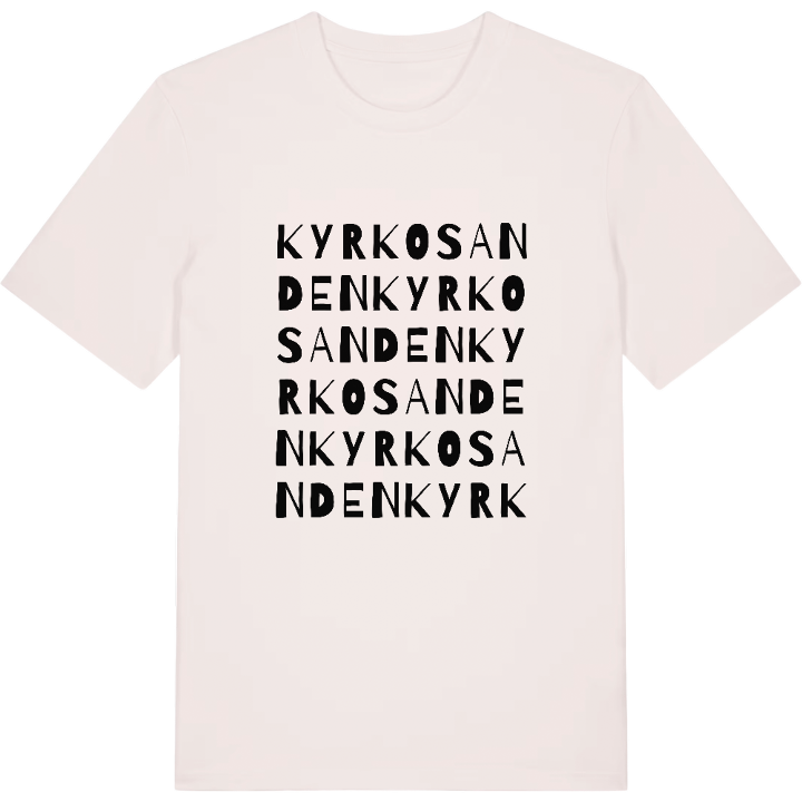 Kyrkosanden ordlek t-shirt – t-shirt från PinShirt