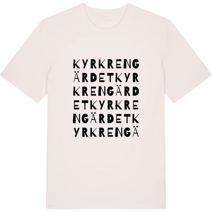 Kyrkrengärdet ordlek t-shirt – t-shirt från PinShirt
