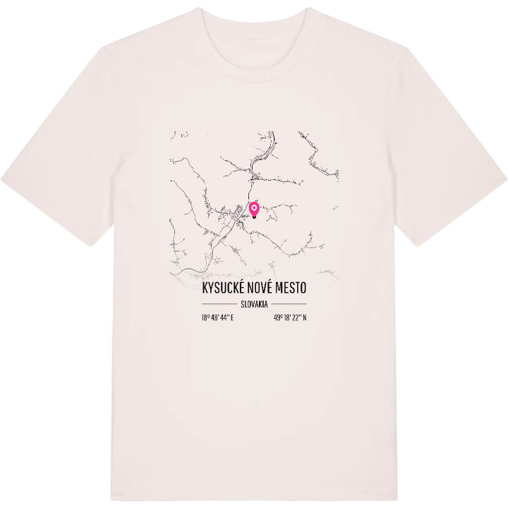Kysucké Nové Mesto karta t-shirt – t-shirt från PinShirt