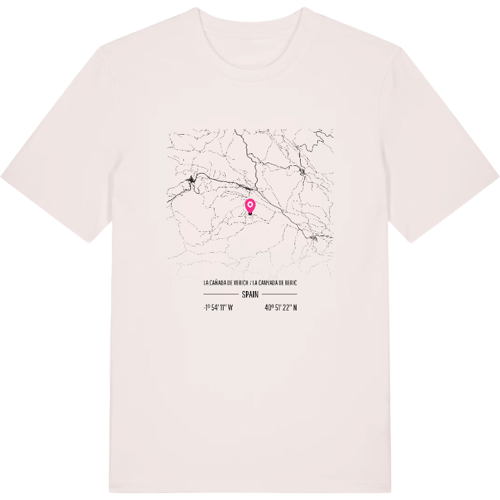 La Cañada de Verich / la Canyada de Beric karta t-shirt – t-shirt från PinShirt
