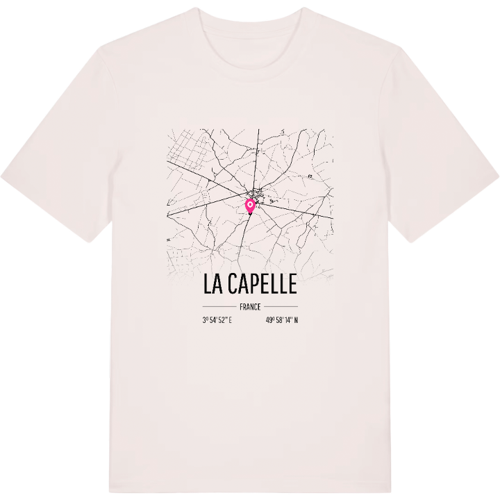 La Capelle karta t-shirt – t-shirt från PinShirt