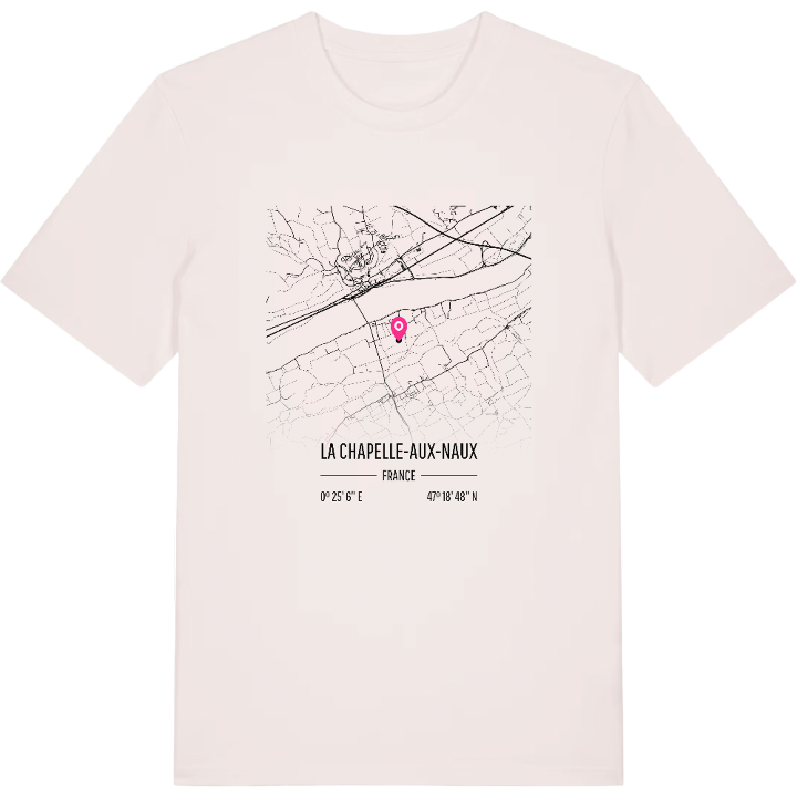 La Chapelle-aux-Naux karta t-shirt – t-shirt från PinShirt