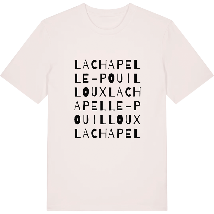 La Chapelle-Pouilloux ordlek t-shirt – t-shirt från PinShirt