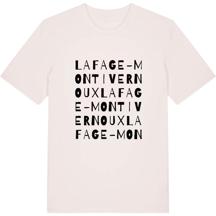 La Fage-Montivernoux ordlek t-shirt – t-shirt från PinShirt