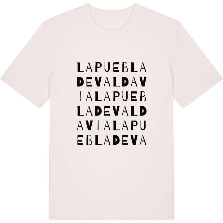 La Puebla de Valdavia ordlek t-shirt – t-shirt från PinShirt