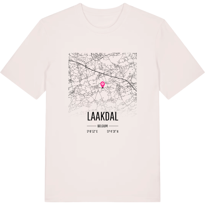 Laakdal karta t-shirt – t-shirt från PinShirt