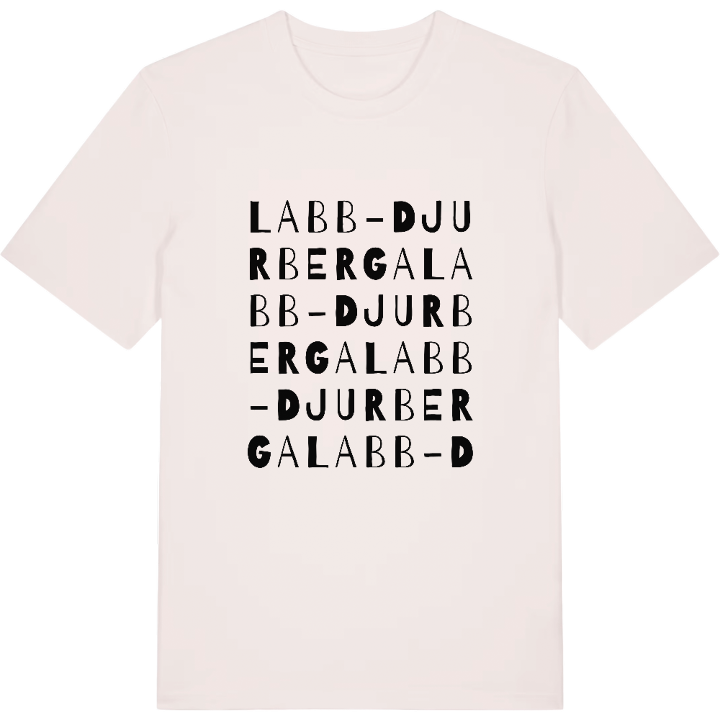 Labb-Djurberga ordlek t-shirt – t-shirt från PinShirt