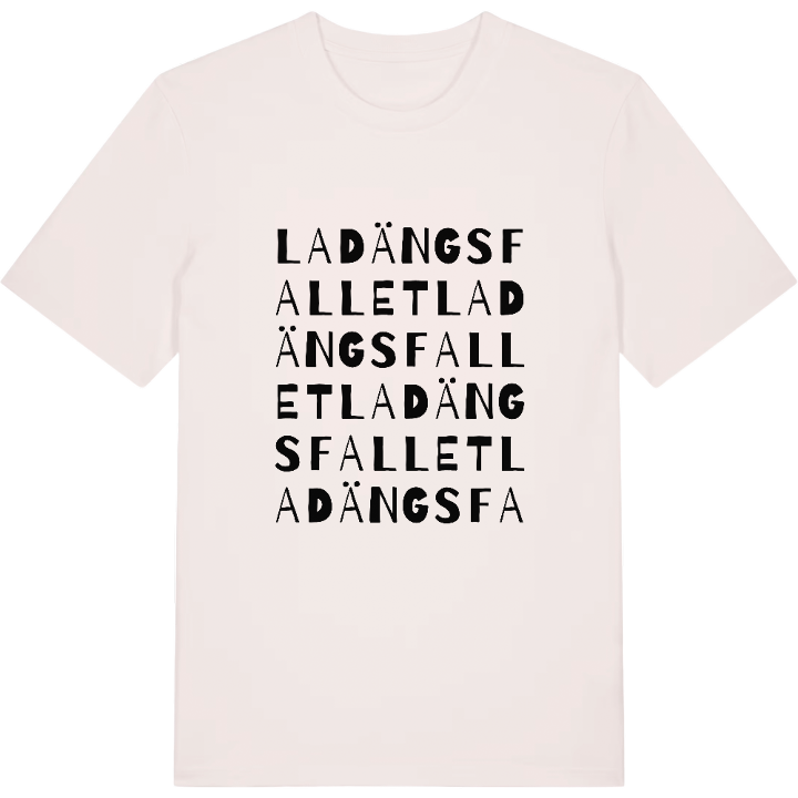 Ladängsfallet ordlek t-shirt – t-shirt från PinShirt