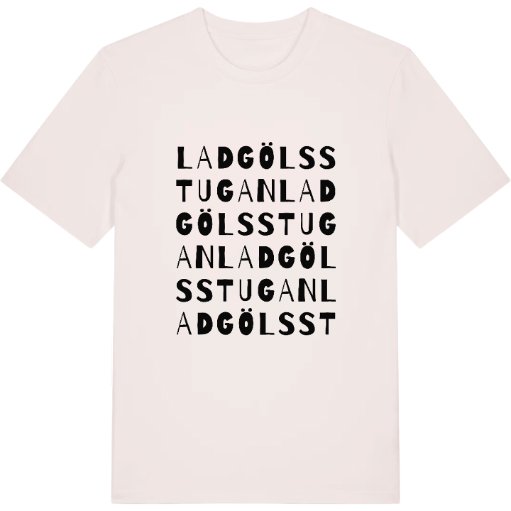 Ladgölsstugan ordlek t-shirt – t-shirt från PinShirt