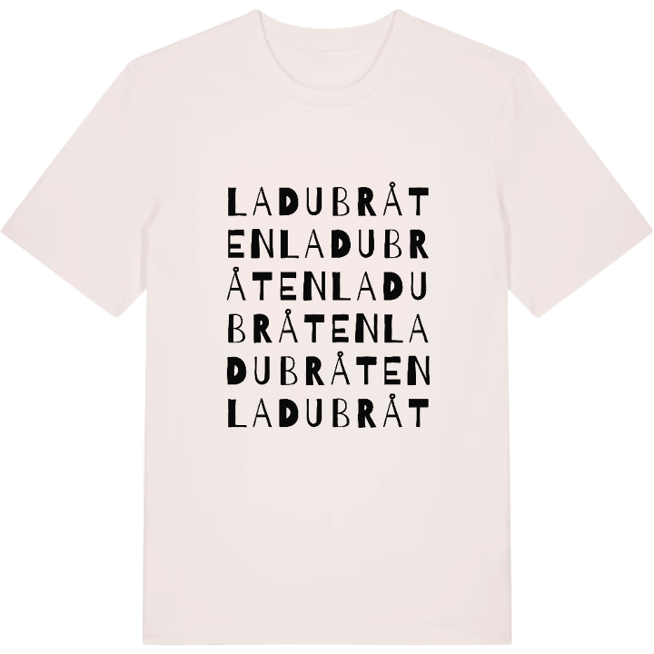 Ladubråten ordlek t-shirt – t-shirt från PinShirt