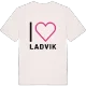 Jag älskar Ladvik t-shirt stort tryck
