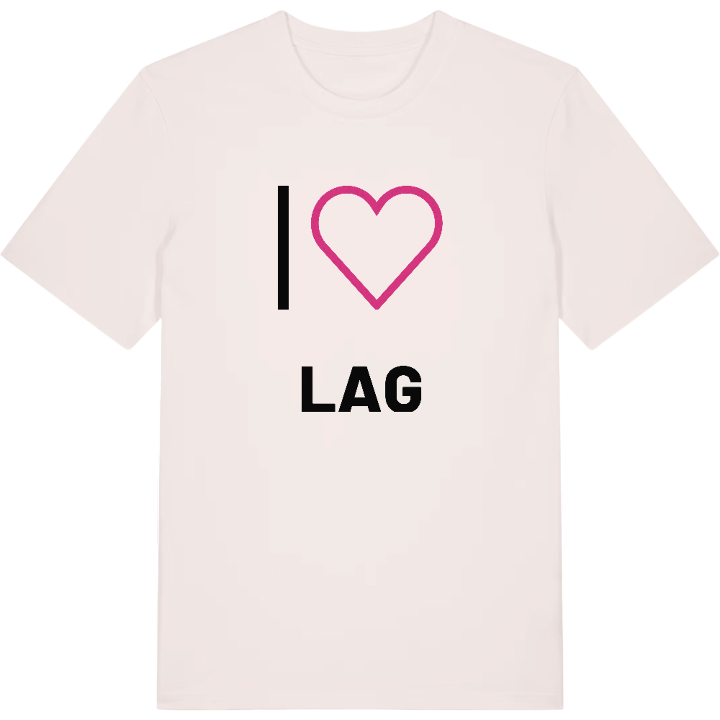 Jag älskar Lag t-shirt stort tryck – t-shirt från PinShirt