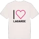 Jag älskar Lagarde t-shirt stort tryck