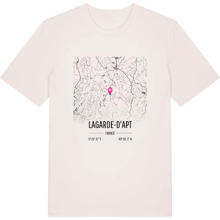 Lagarde-d'Apt karta t-shirt – t-shirt från PinShirt