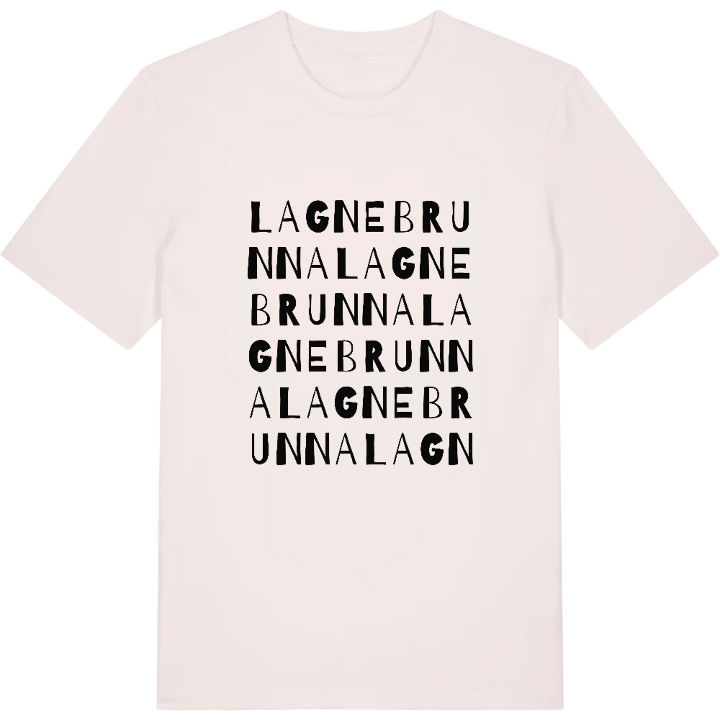 Lagnebrunna ordlek t-shirt – t-shirt från PinShirt