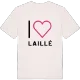Jag älskar Laillé t-shirt stort tryck