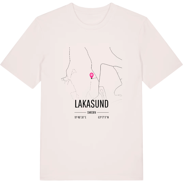 Lakasund karta t-shirt – t-shirt från PinShirt