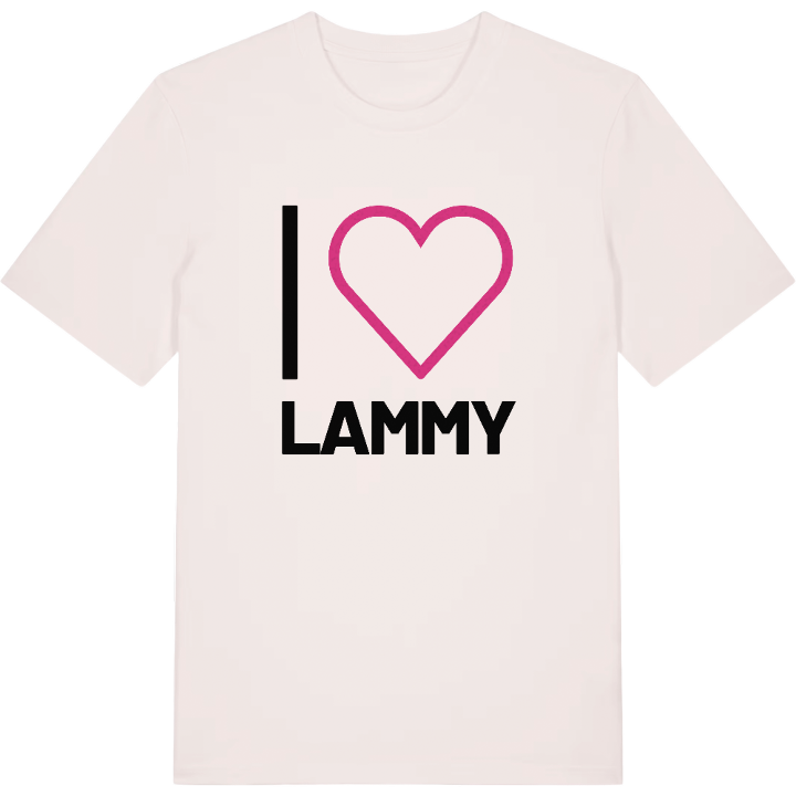 Jag älskar Lammy t-shirt stort tryck – t-shirt från PinShirt
