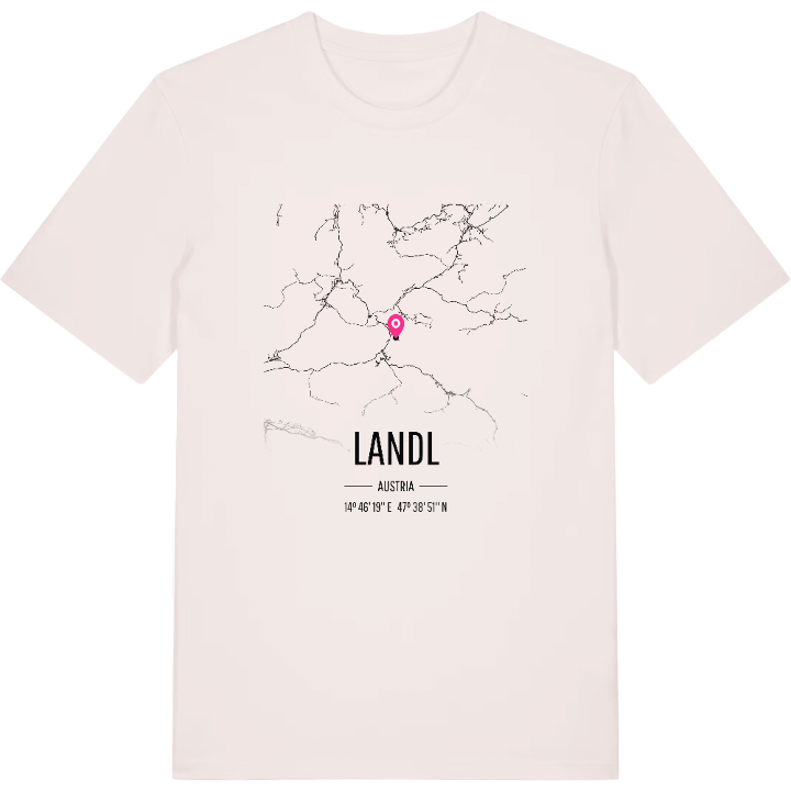 Landl karta t-shirt – t-shirt från PinShirt