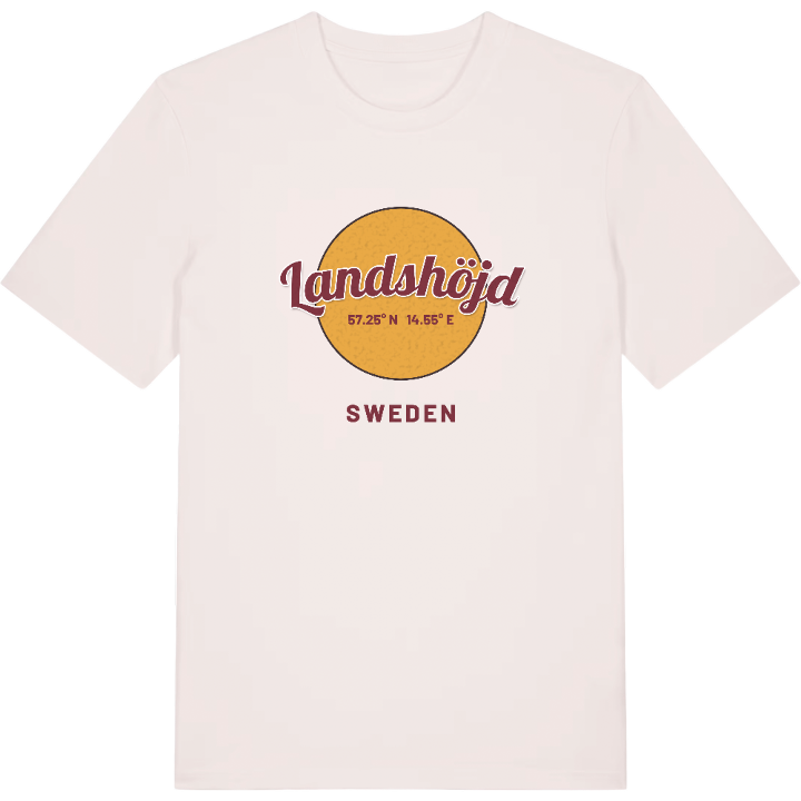Landshöjd cirkel t-shirt – t-shirt från PinShirt