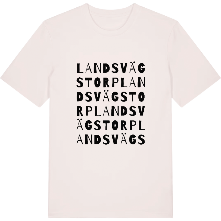 Landsvägstorp ordlek t-shirt – t-shirt från PinShirt