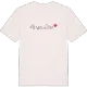 Långa Slät hjärta t-shirt