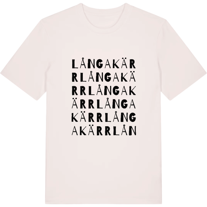 Långakärr ordlek t-shirt – t-shirt från PinShirt