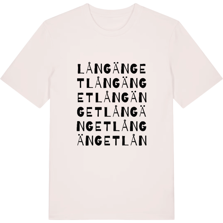 Långänget ordlek t-shirt – t-shirt från PinShirt
