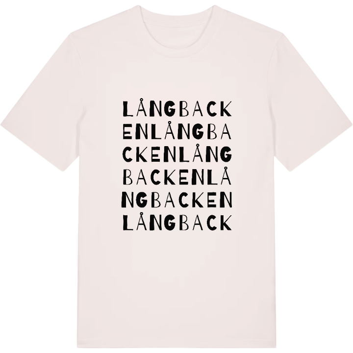 Långbacken ordlek t-shirt – t-shirt från PinShirt