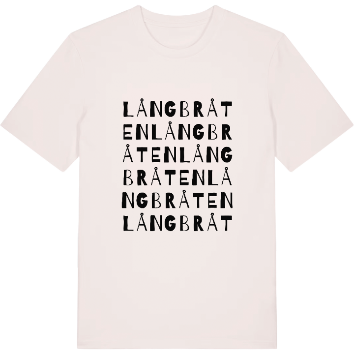 Långbråten ordlek t-shirt – t-shirt från PinShirt